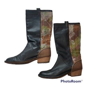 TERRA PLANA Janis pull on Leather Eco-Friendly Boots EUC Sz 41